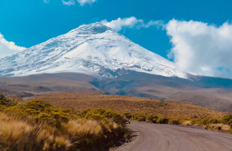 Nationaal park Cotopaxi in Ecuador