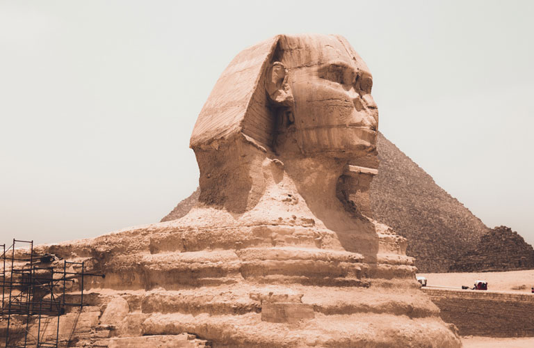 Sfinx van Gizeh in Egypte